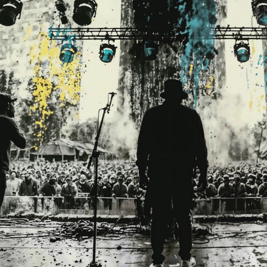 Promotional video showcasing Arts To Glory’s Dynamic Band Stage Silhouette in stylish interiors, highlighting its vibrant splash design.