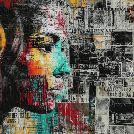 Promotional video of Arts To Glory’s Urban Headphones Wall Art in stylish interiors, featuring newsprint and vinyl design.