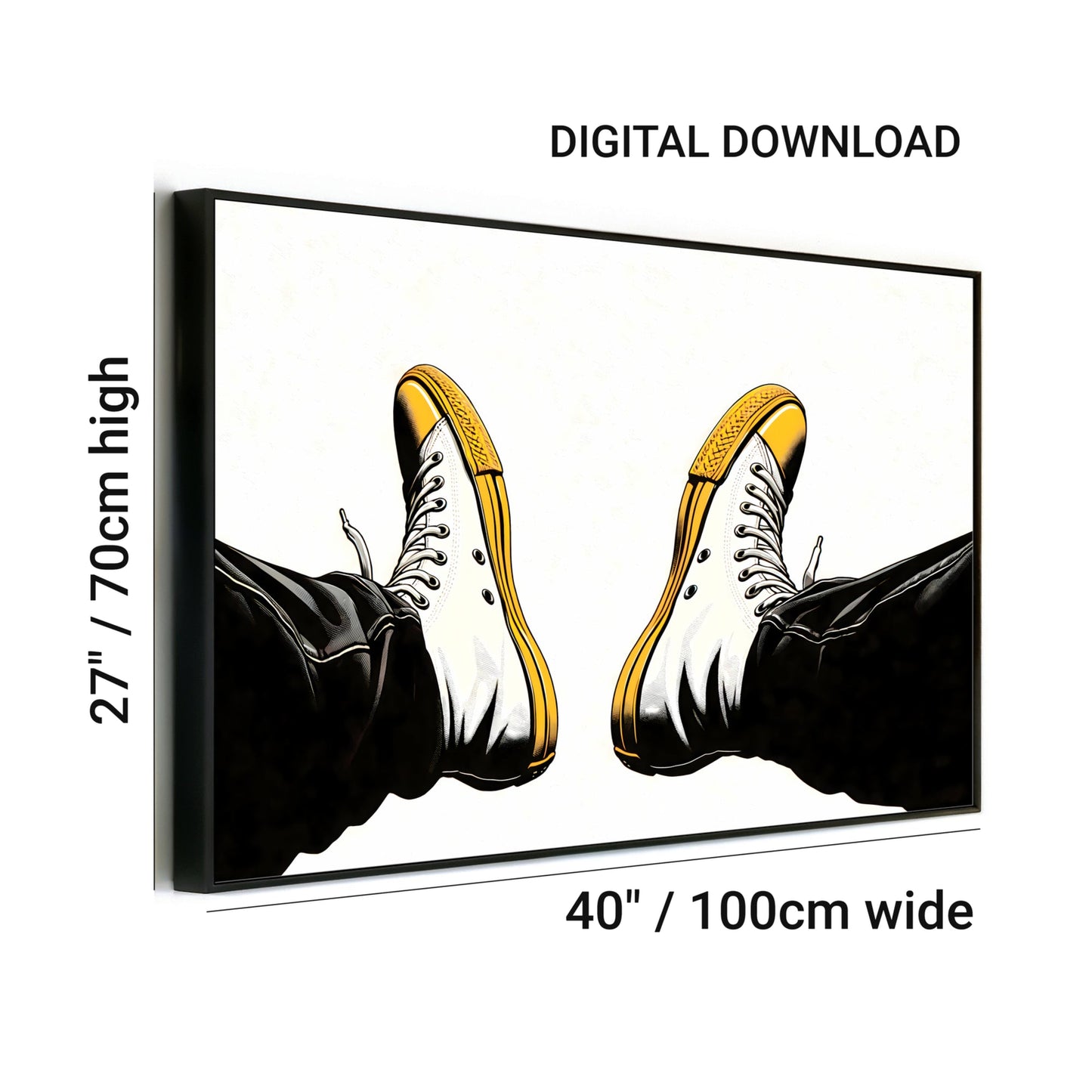Step on, Sunshine | Bold Pumps Art with Yellow Accent | Monochrome Print | Home Decor | Digital Download | 100 x 70 cm (3:2 Ratio) - Arts To GloryStep on, Sunshine | Bold Pumps Art with Yellow Accent | Monochrome Print | Home Decor | Digital Download | 100 x 70 cm (3:2 Ratio)YellowArts To GloryStep on, Sunshine | Bold Pumps Art with Yellow Accent | Monochrome Print | Home Decor | Digital Download | 101.6 x 68.58 cm (3:2 Ratio) - Arts To GloryStep on, Sunshine | Bold Pumps Art with Yellow Accent