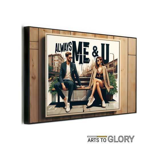 Modern Couple Wall Art | "Always Me & U" City Illustration Print | Urban Love and Style | Home Decor | Digital Download | 100 x 70 cm - Arts To GloryModern Couple Wall Art | "Always Me & U" City Illustration Print | Urban Love and Style | Home Decor | Digital Download | 100 x 70 cmTextual NarrativesArts To GloryModern Couple Wall Art | "Always Me & U" City Illustration Print | Urban Love and Style | Home Decor | Digital Download | 100 x 70 cm - Arts To Glory Modern Couple Wall Art