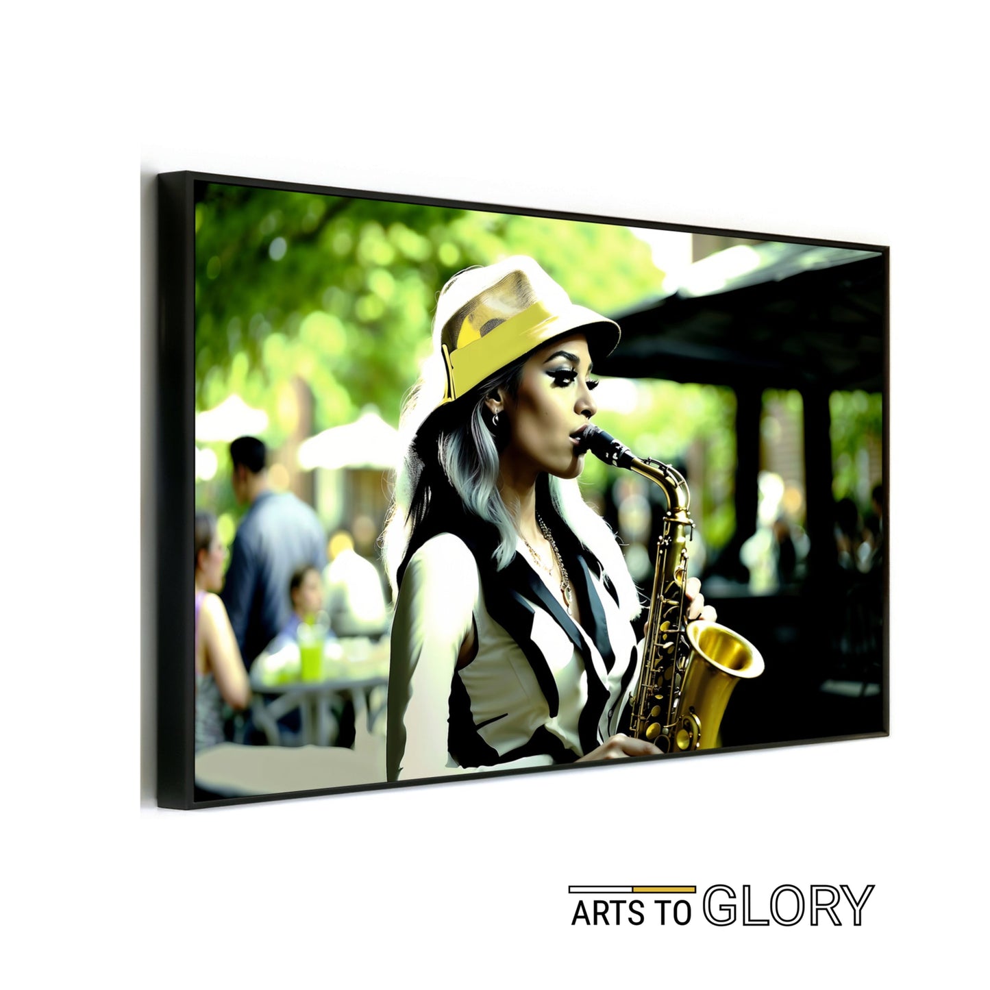 Jazz Woman Saxophone Wall Art | Saxophonist with Green Accents | Modern Decor | Digital Art | 100 x 70 cm - Arts To GloryJazz Woman Saxophone Wall Art | Saxophonist with Green Accents | Modern Decor | Digital Art | 100 x 70 cmGreenArts To GloryJazz Woman Saxophone Wall Art | Saxophonist with Green Accents | Modern Decor | Digital Art | 100 x 70 cm - Arts To GloryJazz Woman Saxophone Wall Art | Saxophonist with Green Accents | Modern Decor | Digital Art | 100 x 70 cmGreenArts To GloryJazz Woman S