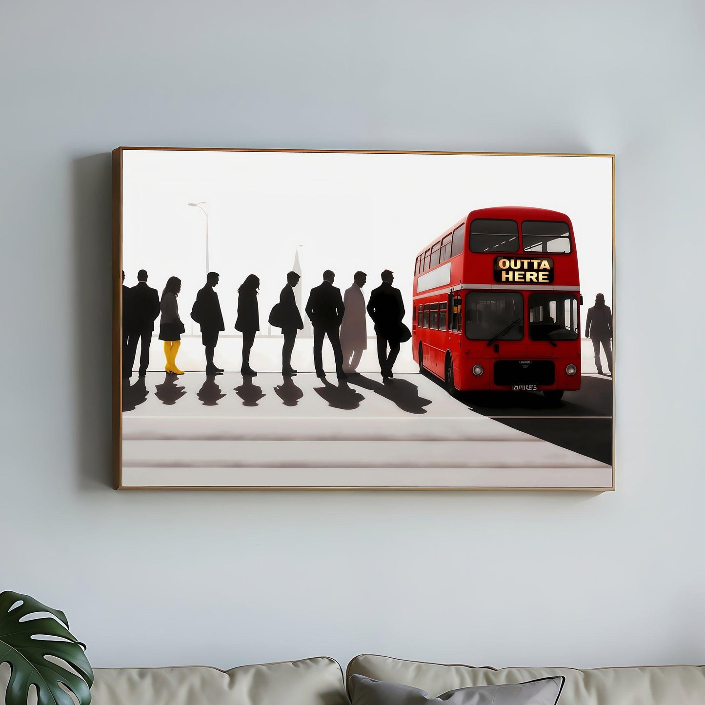 London Bus & Woman in Yellow Boots | Modern Digital Wall Art Set | Abstract Travel Theme | Digital Download | 100 x 70 cm - Arts To GloryLondon Bus & Woman in Yellow Boots | Modern Digital Wall Art Set | Abstract Travel Theme | Digital Download | 100 x 70 cmTextual NarrativesArts To GloryIconic red London bus with silhouette of passengers waiting, one with yellow boots canvas print