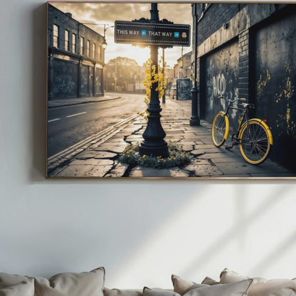 custom street sign wall art