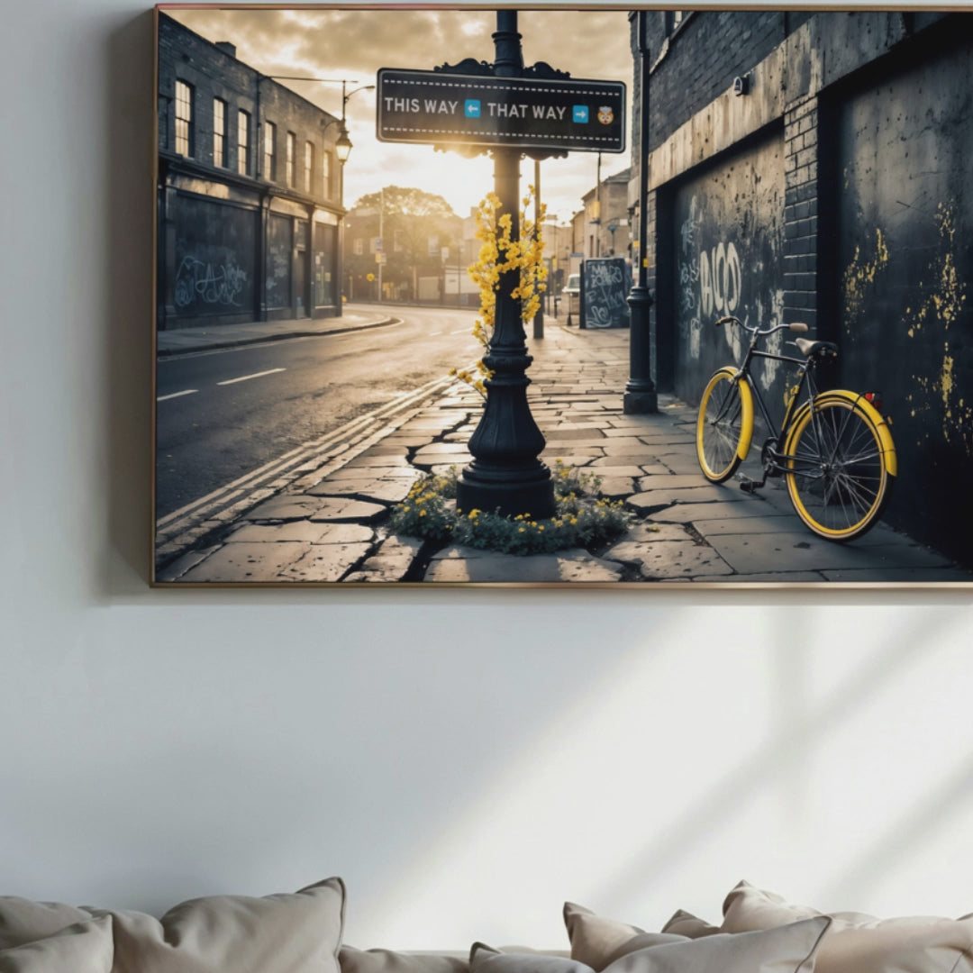 custom street sign wall art