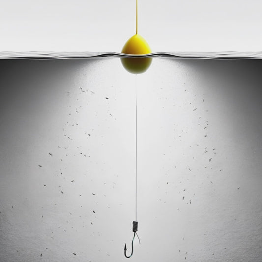 Yellow fishing line and bobber.