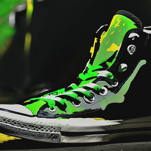 Green converse.