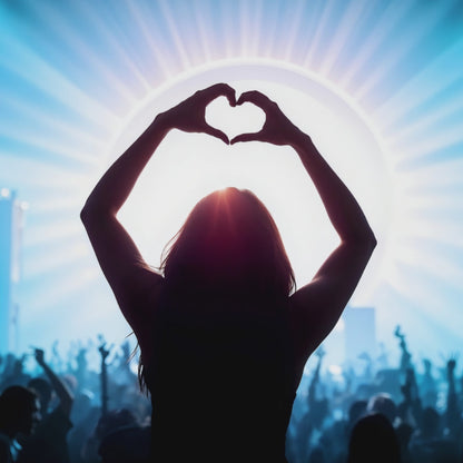 Short promotional video showcasing festival-inspired silhouette artwork with radiant blue light, highlighting creative interior styling ideas.
