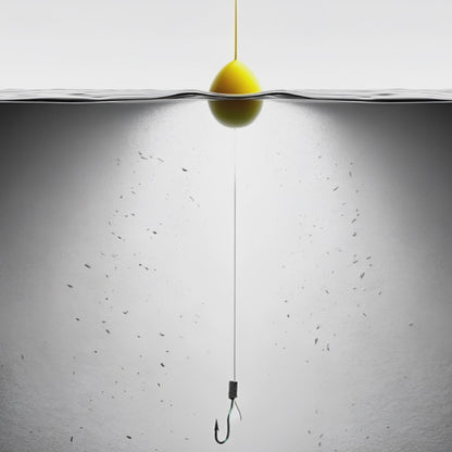Yellow fishing line and bobber.