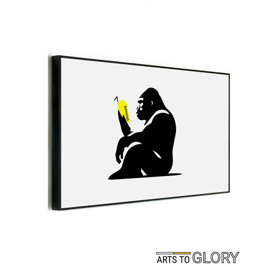 Staring Ape with Yellow Milkshake | Primal Contemplation Wall Art | Minimalist Design | Black & White Decor with a Pop of Colour | Home Decor - Arts To GloryStaring Ape with Yellow Milkshake | Primal Contemplation Wall Art | Minimalist Design | Black & White Decor with a Pop of Colour | Home DecorSimple & StrikingArts To GloryStaring Ape with Yellow Milkshake | Primal Contemplation Wall Art | Minimalist Design | Black & White Decor with a Pop of Colour | Home Decor | Digital Download | 100 x 70 