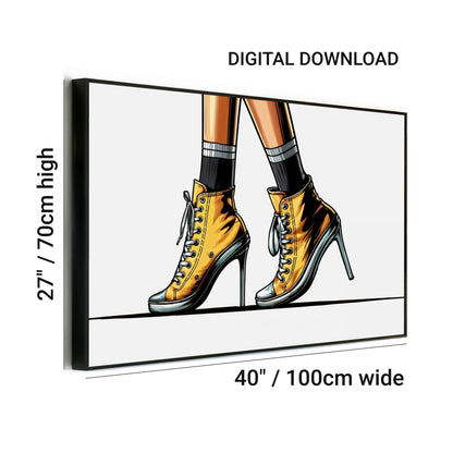 Stylish Heeled Pumps Digital Art | Striking Yellow High - Tops | Fashion Illustration Print | Home Decor | 100 x 70 cm - Arts To GloryStylish Heeled Pumps Digital Art | Striking Yellow High - Tops | Fashion Illustration Print | Home Decor | 100 x 70 cmYellowArts To GloryStylish Heeled Pumps Digital Art | Striking Yellow High - Tops | Fashion Illustration Print | Home Decor | 100 x 70 cm - Arts To GloryStylish Heeled Pumps Digital Art | Striking Yellow High - Tops | Fashion Illustration Print | H