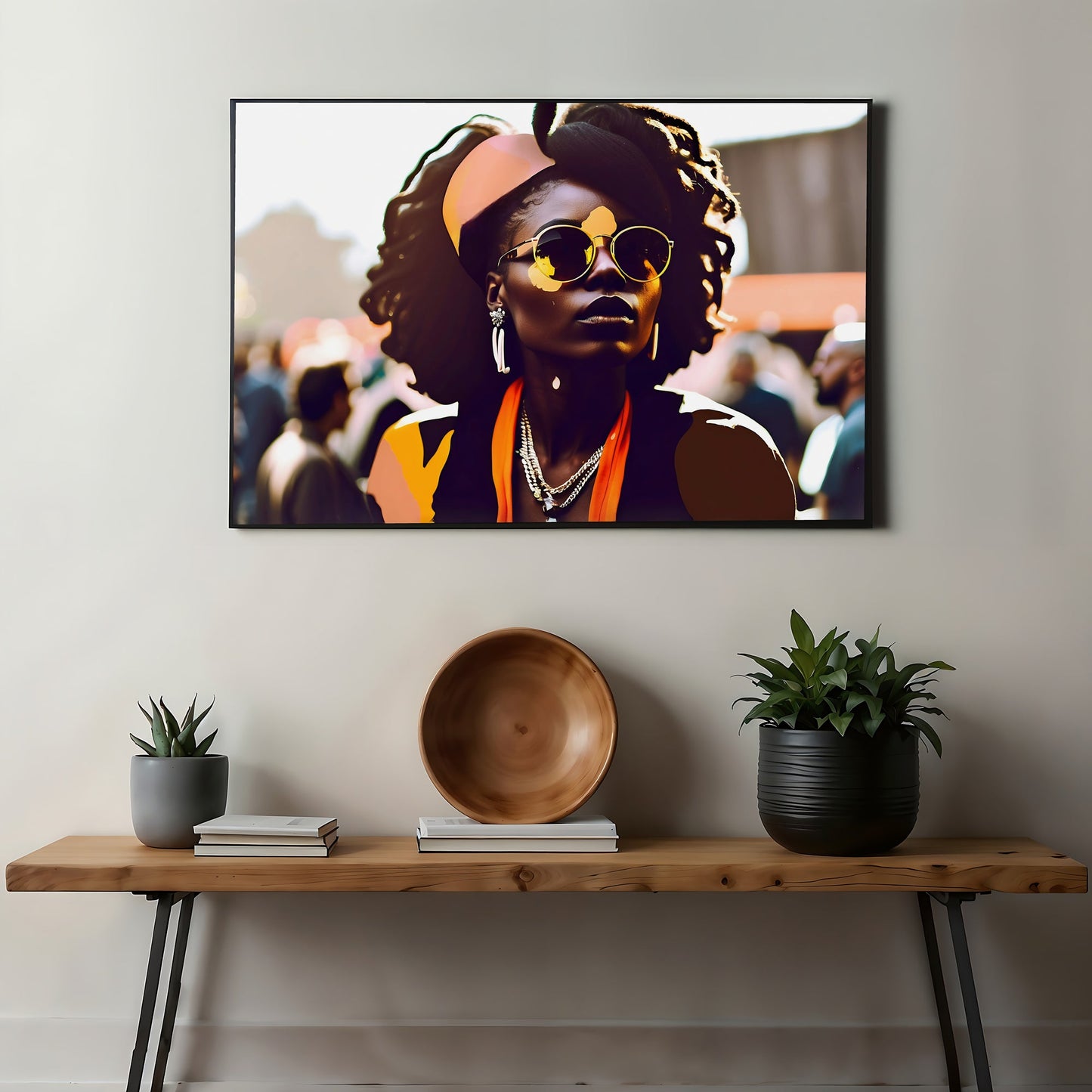 Woman in Sunglasses at Summer Festival | Bold and Colourful Urban Art | Modern Digital Art | 100 x 70 cm | Home Décor - Arts To GloryWoman in Sunglasses at Summer Festival | Bold and Colourful Urban Art | Modern Digital Art | 100 x 70 cm | Home DécorOrangeArts To GloryWoman in Sunglasses at Summer Festival | Bold and Colourful Urban Art | Modern Digital Art | 100 x 70 cm | Home Décor