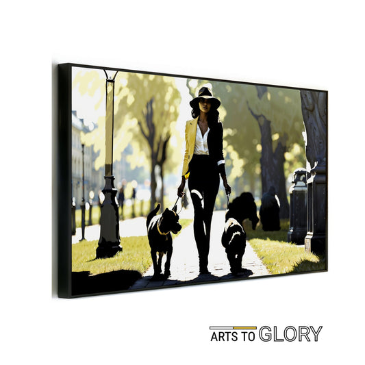 Woman Walking Dogs Through Park | Summer Silhouette Art | Sharp Contrast with Yellow & Green Accents | Home Decor | Digital Download | 100 x 70 cm - Arts To GloryWoman Walking Dogs Through Park | Summer Silhouette Art | Sharp Contrast with Yellow & Green Accents | Home Decor | Digital Download | 100 x 70 cmGreenArts To GloryWoman Walking Dogs Through Park | Summer Silhouette Art | Sharp Contrast with Yellow & Green Accents | Wide Format | Home Decor | Digital Download | 100 x 70 cm - Arts To Glo